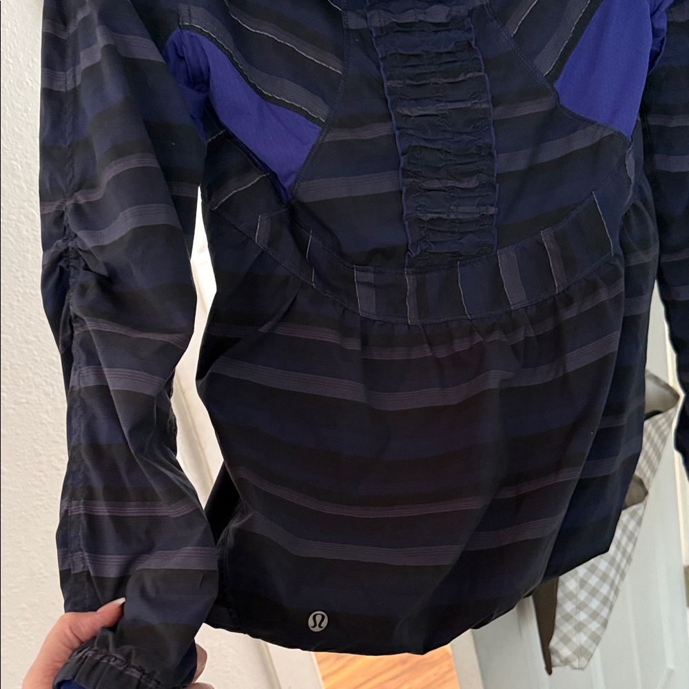 Lululemon Striped Long Sleeve Top